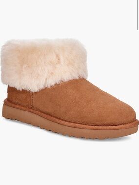 UGG Classic Mini Fluff Genuine Shearling Bootie